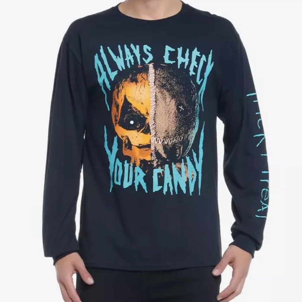 ❤️NWT VINTAGE HOT TOPIC TRICK OR TREAT SAM PUMPKIN MONSTER HALLOWEEN TEE PLUS